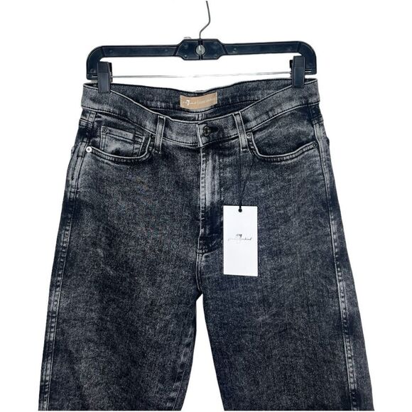 7 For All Mankind Luxe Vintage Felix High Waist Cropped Straight Jeans Size 30 - Picture 4 of 15